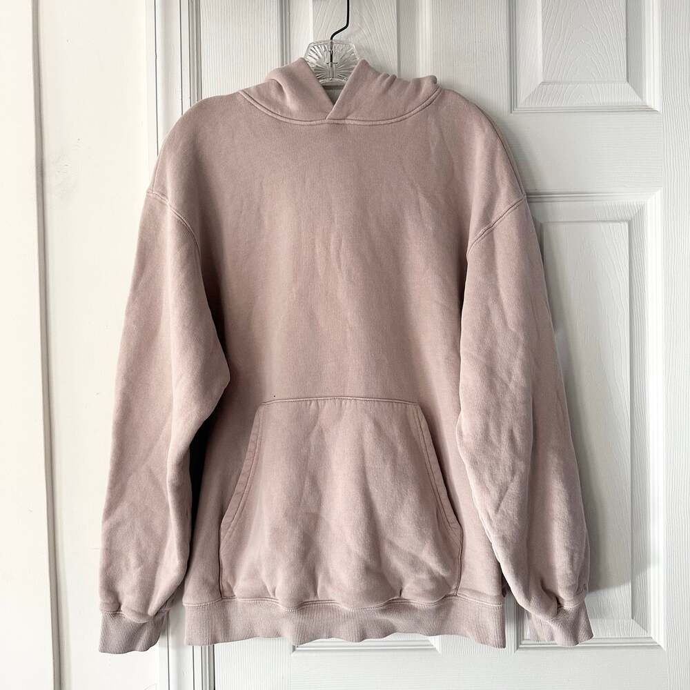 SKIMS Blush Pink Taupe Classic Pullover Hoodie Sweatshirt XS Casual Lounge Comfy